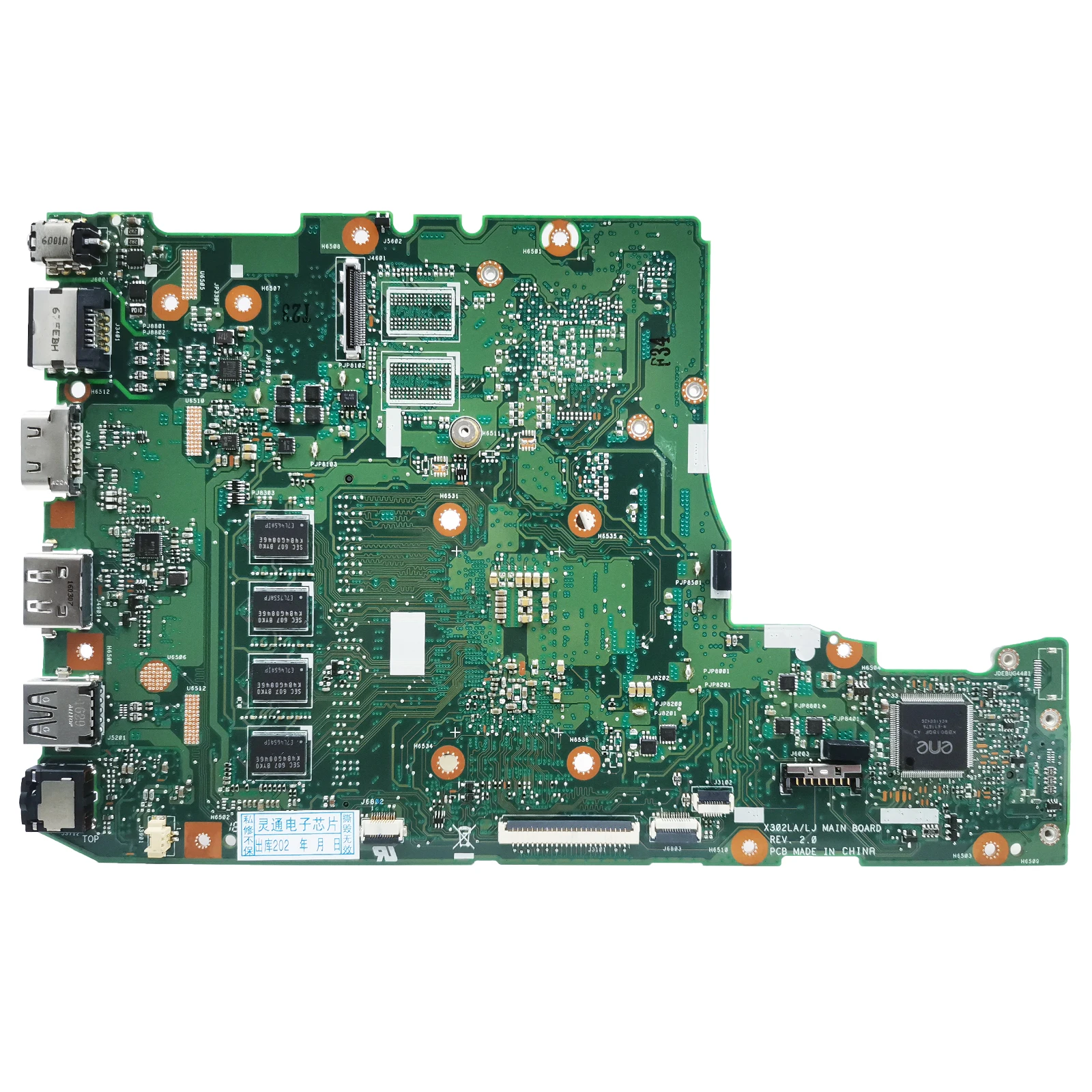 X302LA Laptop Motherboard For ASUS X302LJ F302LA P302LA F302LJ P302LJ Notebook Mainboard CPU I3 5th Gen 4G RAM