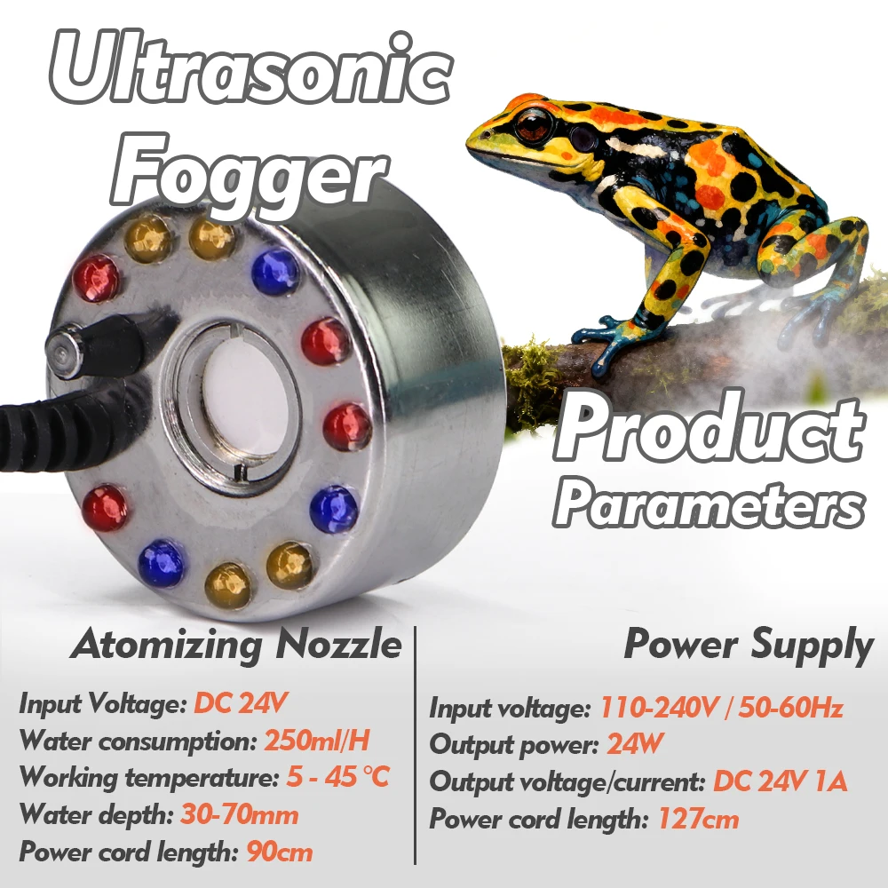 Pembuat Kabut Ultrasonik denga - Terrarium Fogger Ultrasonic ulasan dan harga