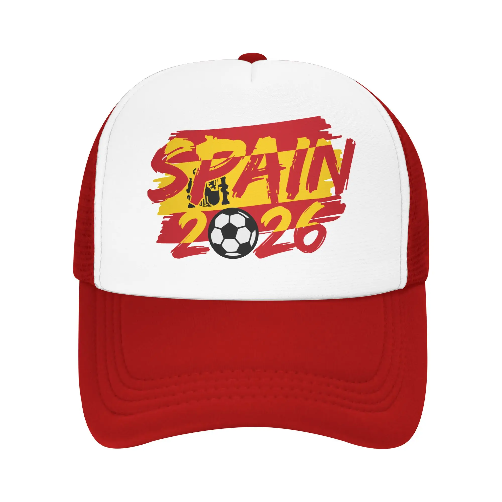 Spain Football Match 2026 Mesh Baseball Cap Men Women Casual Sun Hat Usa Canada Mexico Soccer Hats Adjustable Summer Trucker Cap