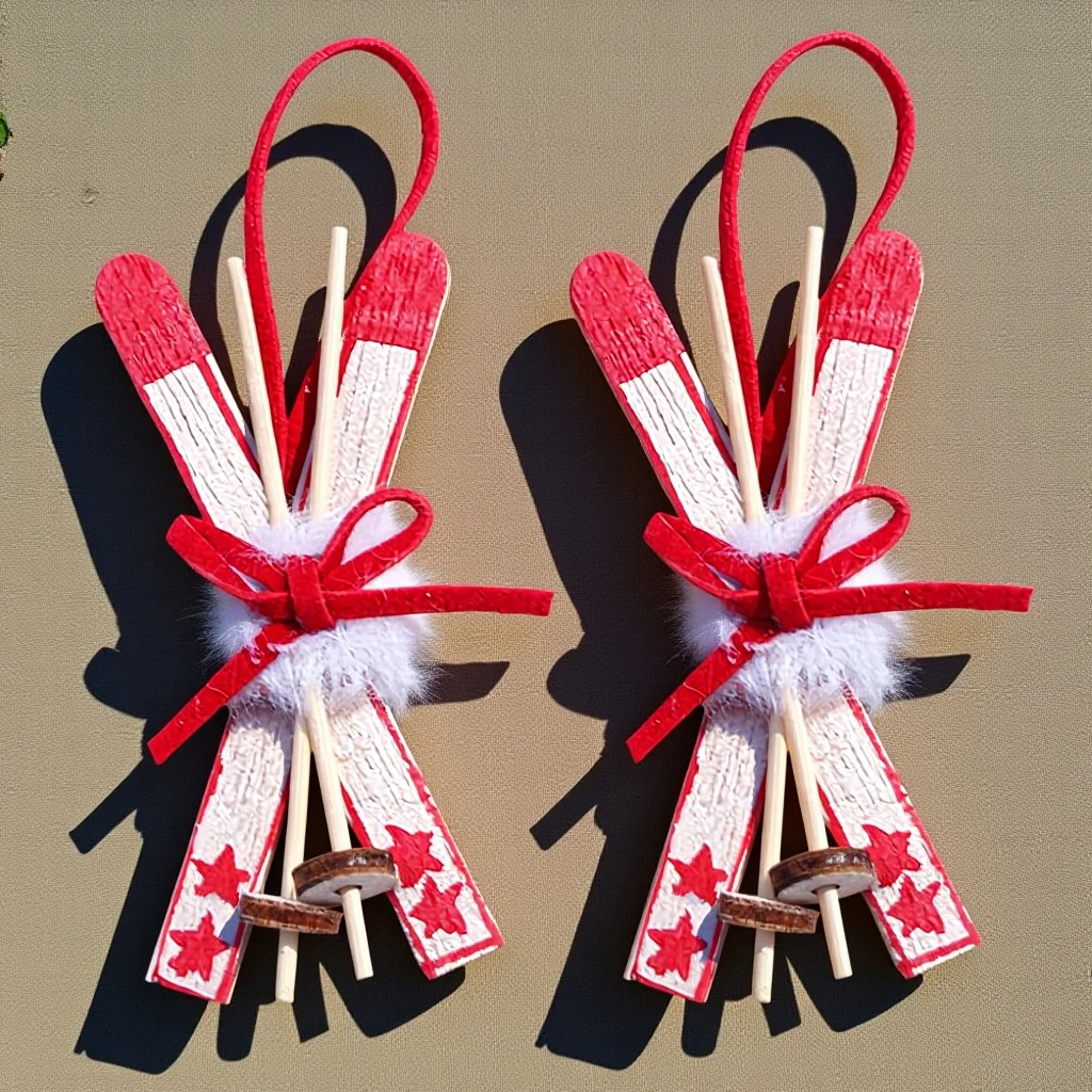 

2Pcs Christmas Tree Hanging Pendants Small Wooden Sleigh Decoration Rustic Xmas Tree Ornaments Holiday Wall Hanging Decor