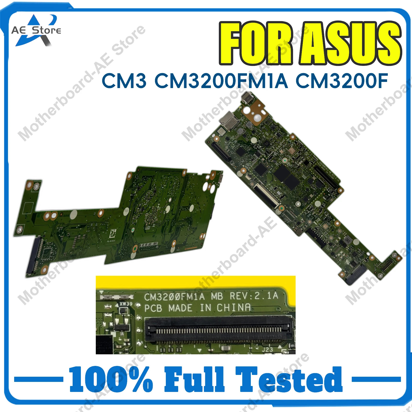 CM3200FM1A Laptop Motherboard For ASUS Chromebook Flip CM3 CM3200FM1A CM3200F Mainboard 4G-RAM 64G/128G-SSD 100% Tests OK