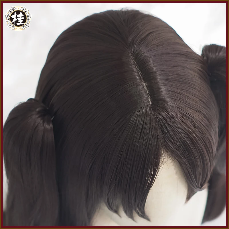 UWOWO – perruque de Cosplay de 80cm de long, cheveux bruns à Double queue, Tohsaka Rin