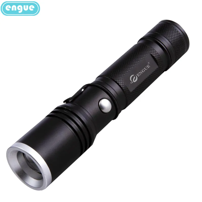 

Engue-Rechargeable LED Zooming Flashlight, Eg 112, Long Range, Emergency, Outdoor, Home and Bicycle, Bracket Not Included