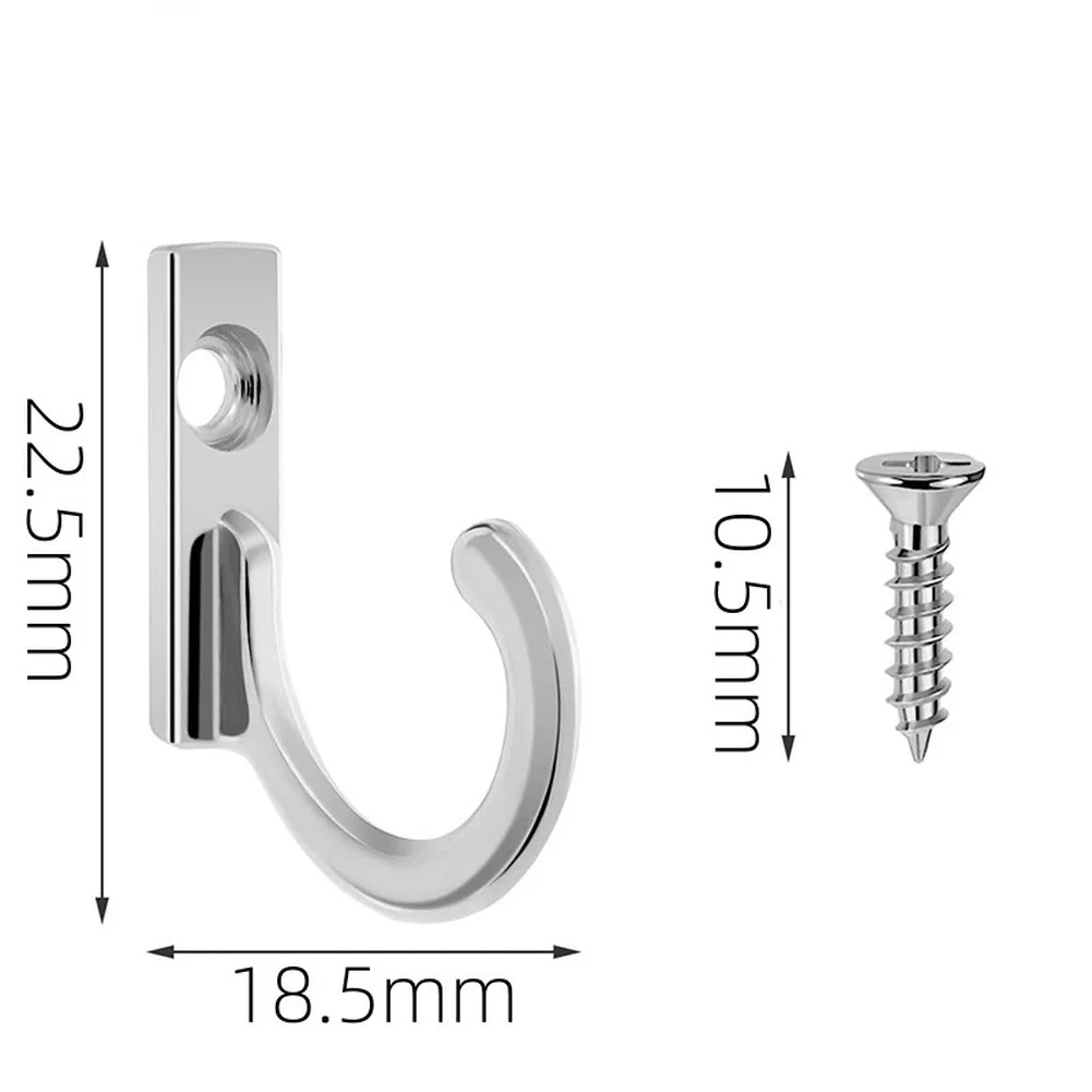 خطاف حائط بمخلب واحد مصنوع من سبائك الزنك للتعليق للقبعات والمناشف والمفاتيح والأوشحة والمجوهرات المناسبة للتنظيم المنزلي