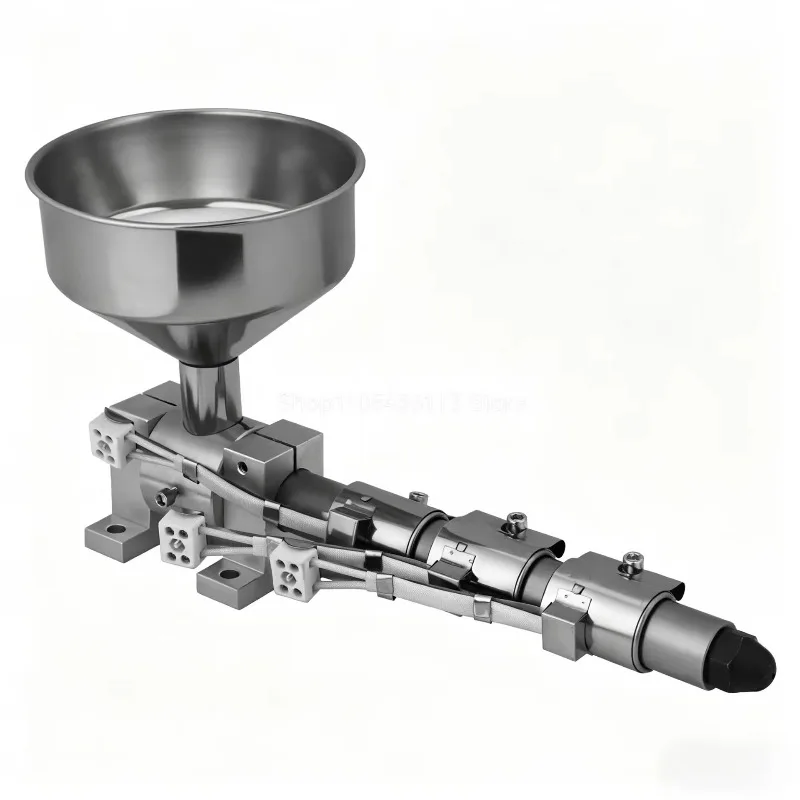 300℃ Mini Single Screw Extruder, 16mm & 20mm Heated Barrel, Bench Top Unit for 3D Filament Making & Plastic Recycling