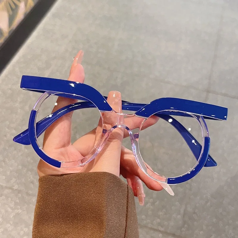 Frauen Transparent Anti Blau Licht Myopie Computer Brille Rahmen Brillen Weibliche Brillen Rahmen