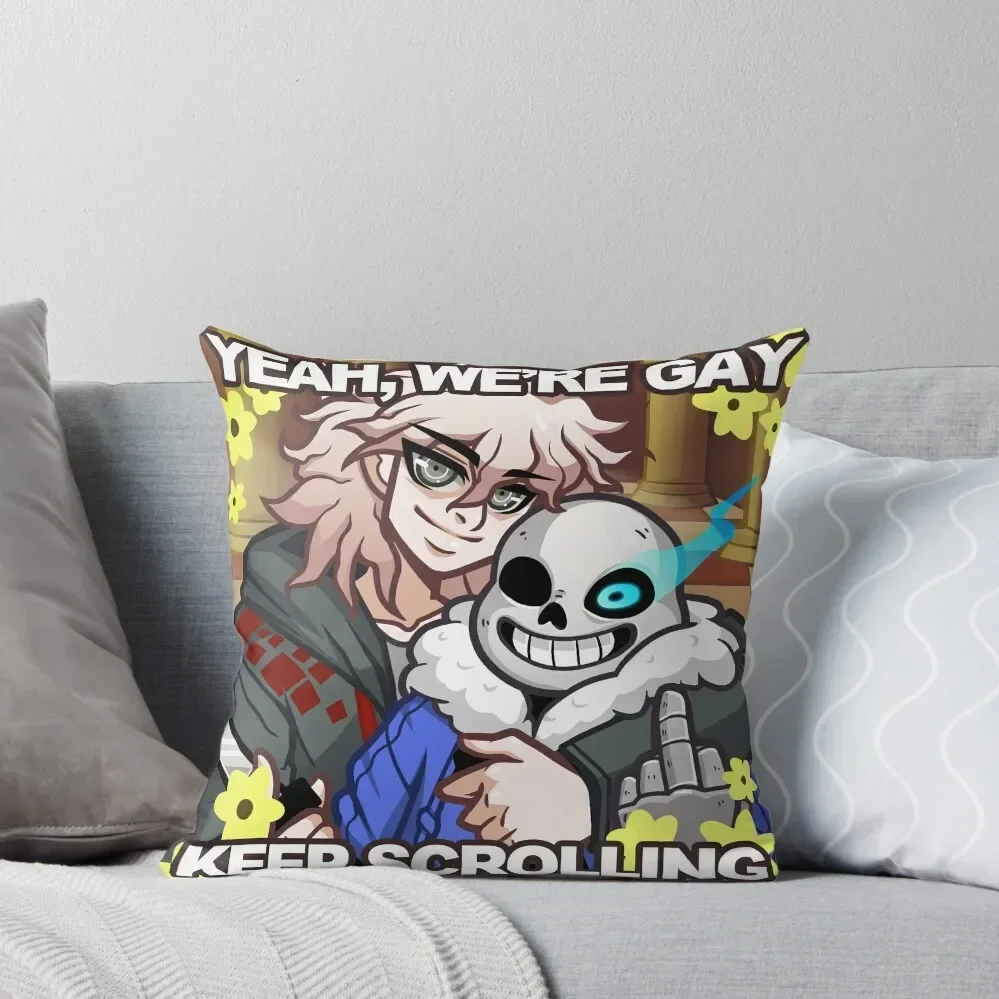 Komaeda Danganronpa & Sans Undertale Throw Pillow Christmas Pillows Christmas Covers For Cushions autumn decoration pillow