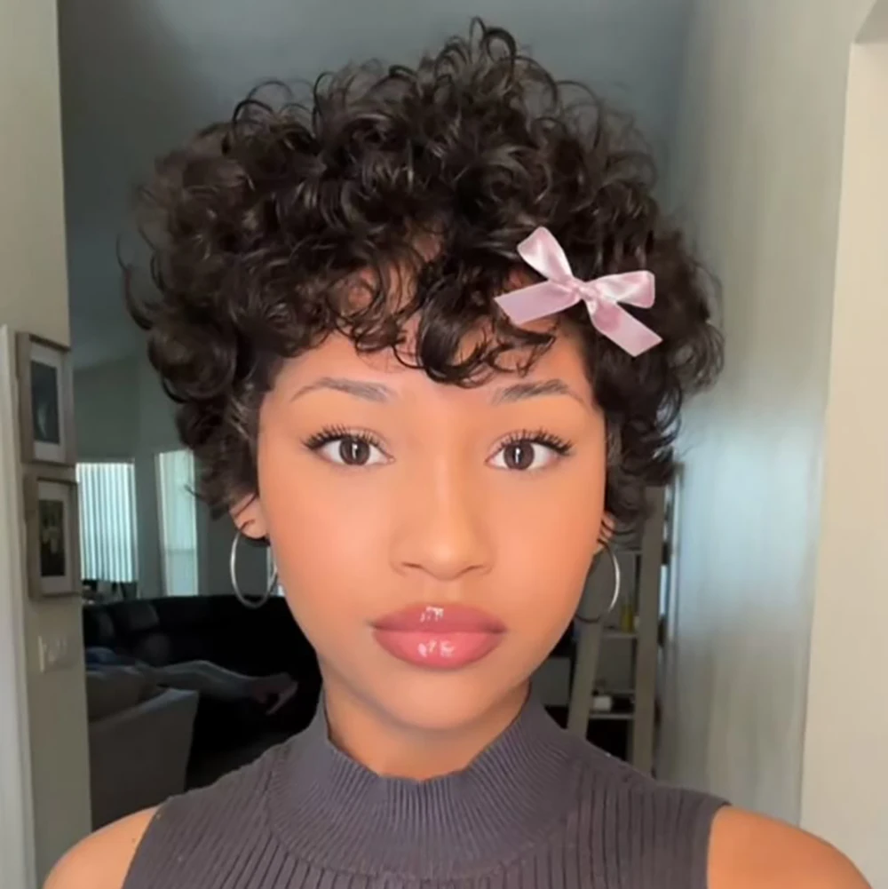 6-Inch Curly Wigs H… - image