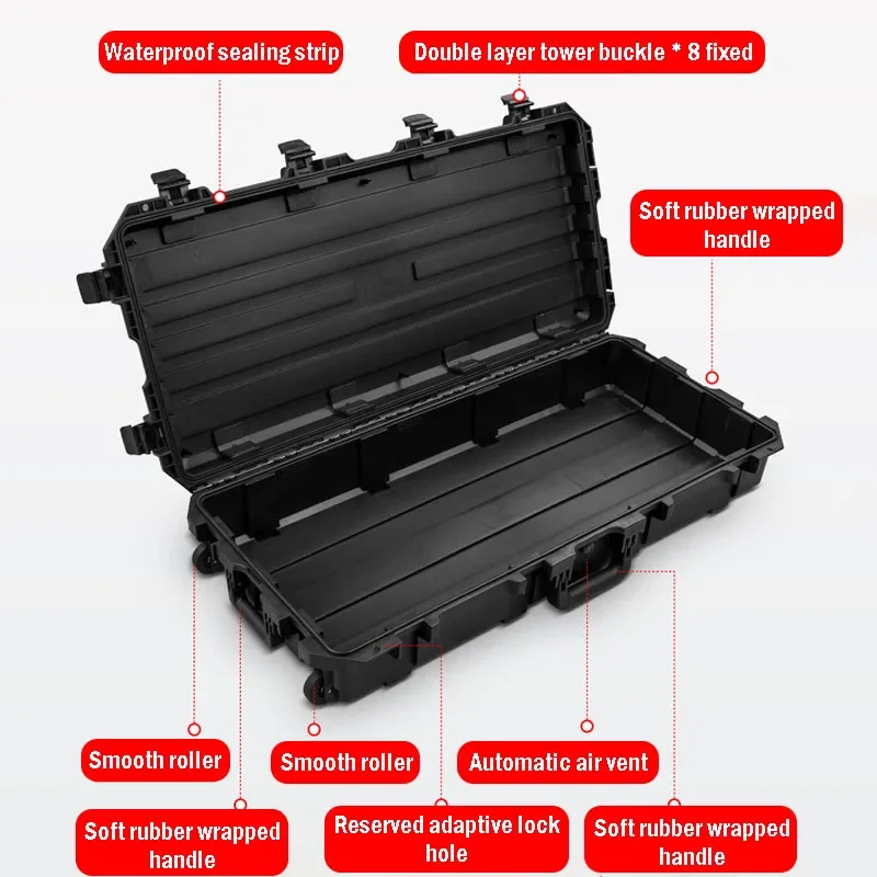 Car Roof Toolbox Travel In-vehicle Protective Case Outdoor Camping Equipment Storage Box Waterproof Long Tool Organizer Boxes
