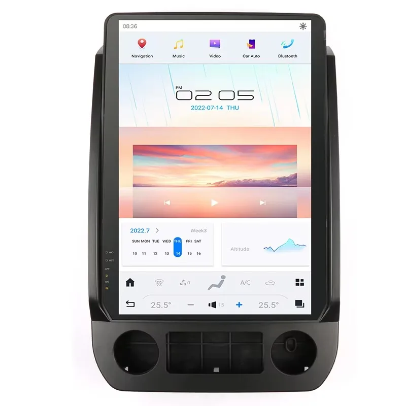 

New Style Vertical Screen 14.4 Inch Car Video DVD Radio Player for Ford F150 2015-2021 With GPS Carplay Android Auto 4G