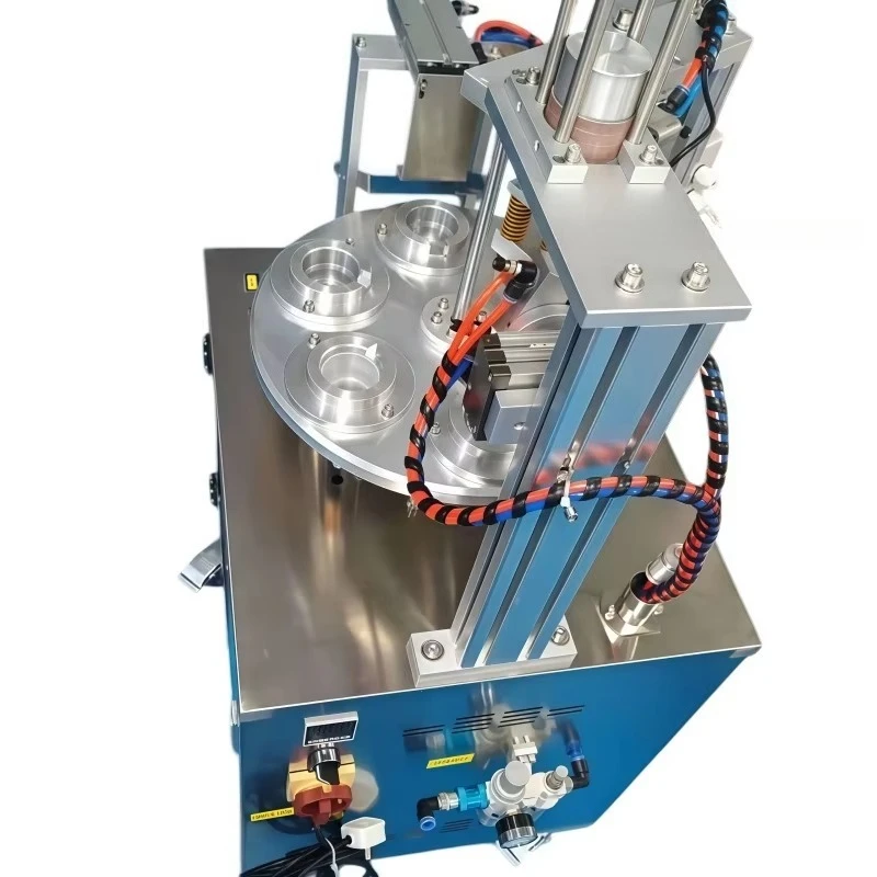 hot Fully Semi Auto Rotary Yogurt Sauce Cup Filling Sealing Packing Machine New Dipping Sauce Cup Sealing Labeling Plastic Paper