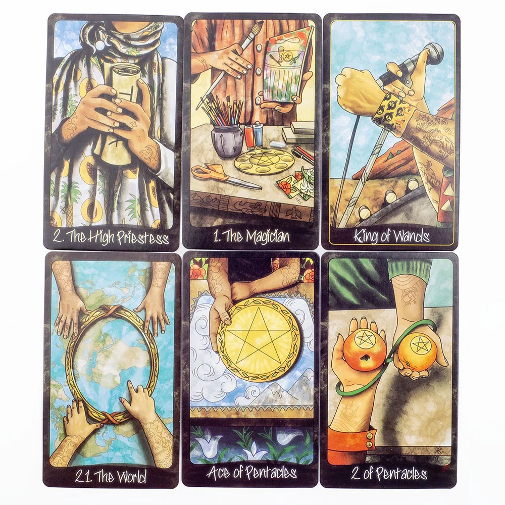 Out Of Hand Tarot Deck 78 Cards for All Levels of Enthusiasts Family Gathering Divination Board Game Guide Versions Edition