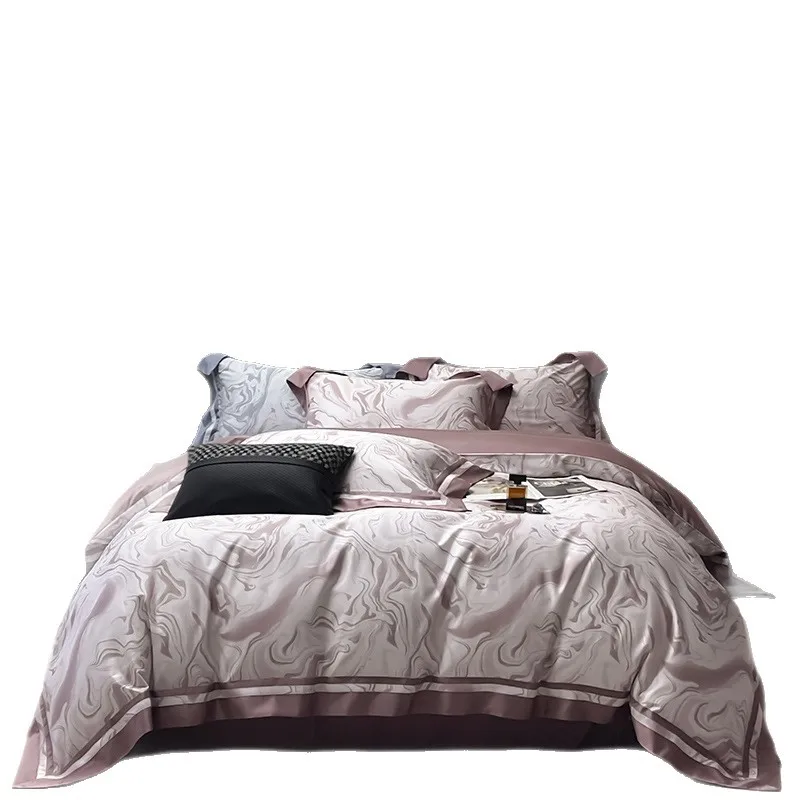 100 long-staple cotton four-piece set of pure cotton padded bed cover mattress kit