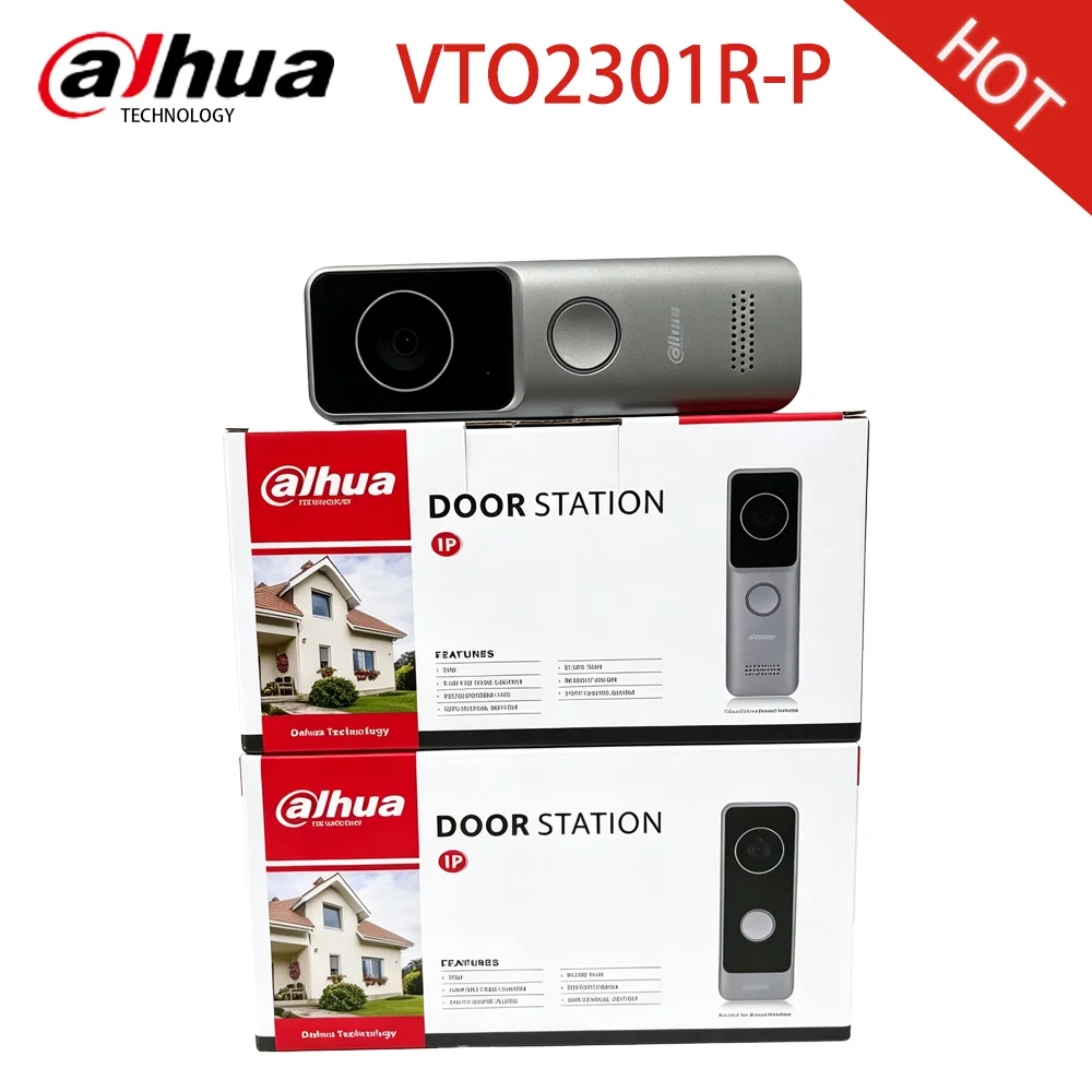Dahua VTO2301R-P Oirginal 2MP PoE Doorbell  Outdoor Mini IP Video Intercom ONVIF HD Night Vision APP Two-way Audio Full digital