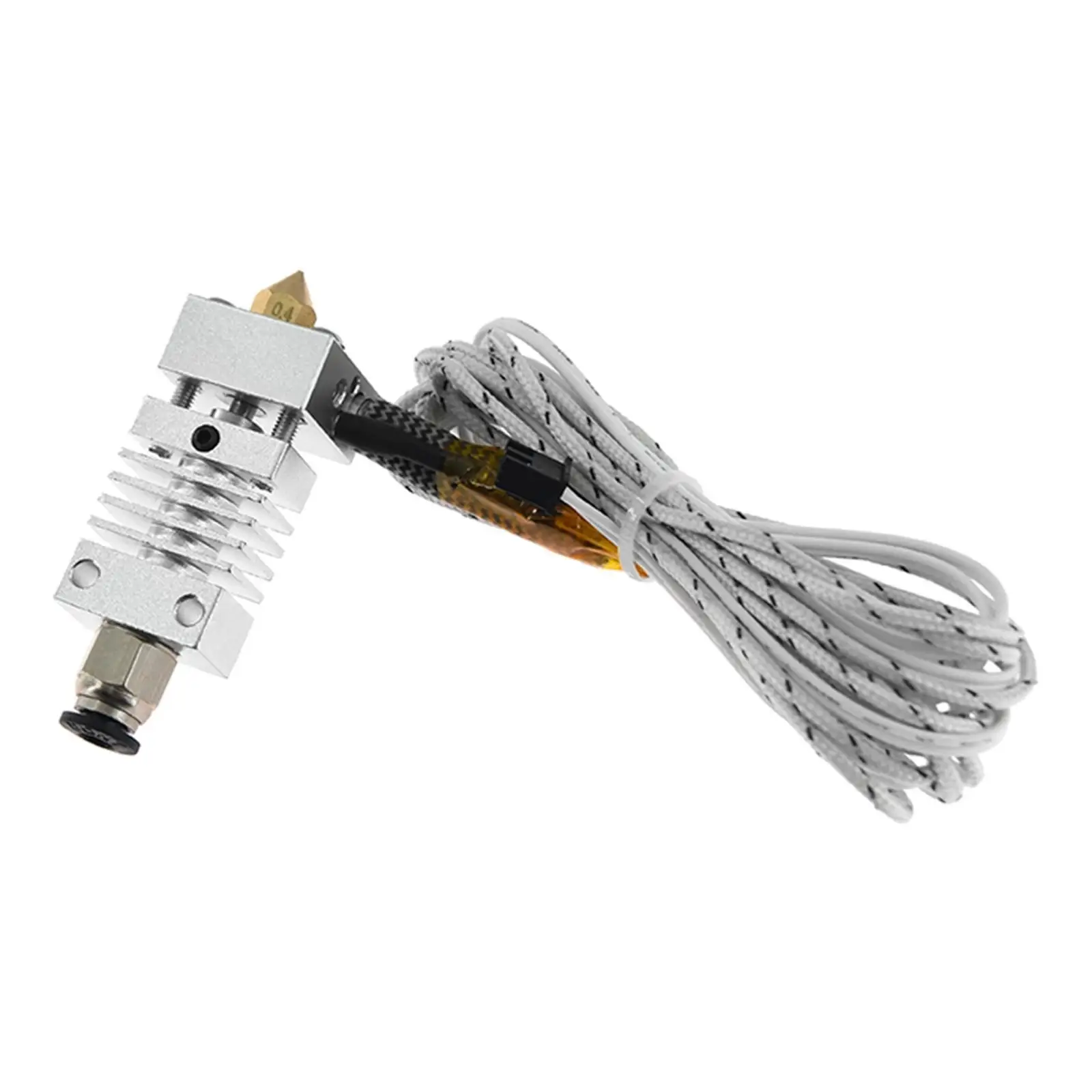 

Metal Assembled Extruder Hot End Kits 0.4mm Nozzle 50W Long Distance V6 Extrusion for Ender 3 CR-10 CR-10S 3D Printer Kit Set