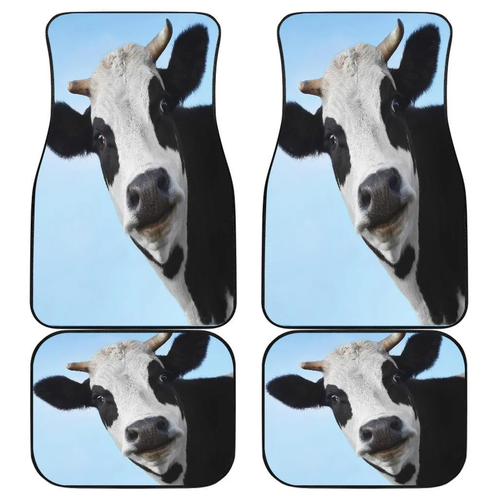 

Funny Cow Animals Farm Car Floor Mats Anti-skid 4pcs car accessories mats for interior accessories