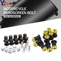 10 Pcs Motorcycle Windshield Deflectors Bolts Kits Wind Screws For Suzuki TL1000R TL1000S DL650 V-Strom 650 DL1000 V-Strom 1000