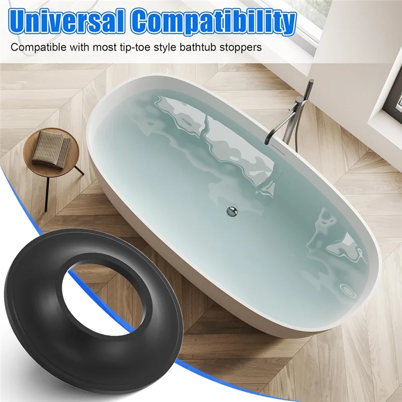 MAKE-Stopper Bathtub Drain Gasket, For Tip Toe Style, 10 Pack For Tub Stopper Gasket,For Tub Drain Assemblies