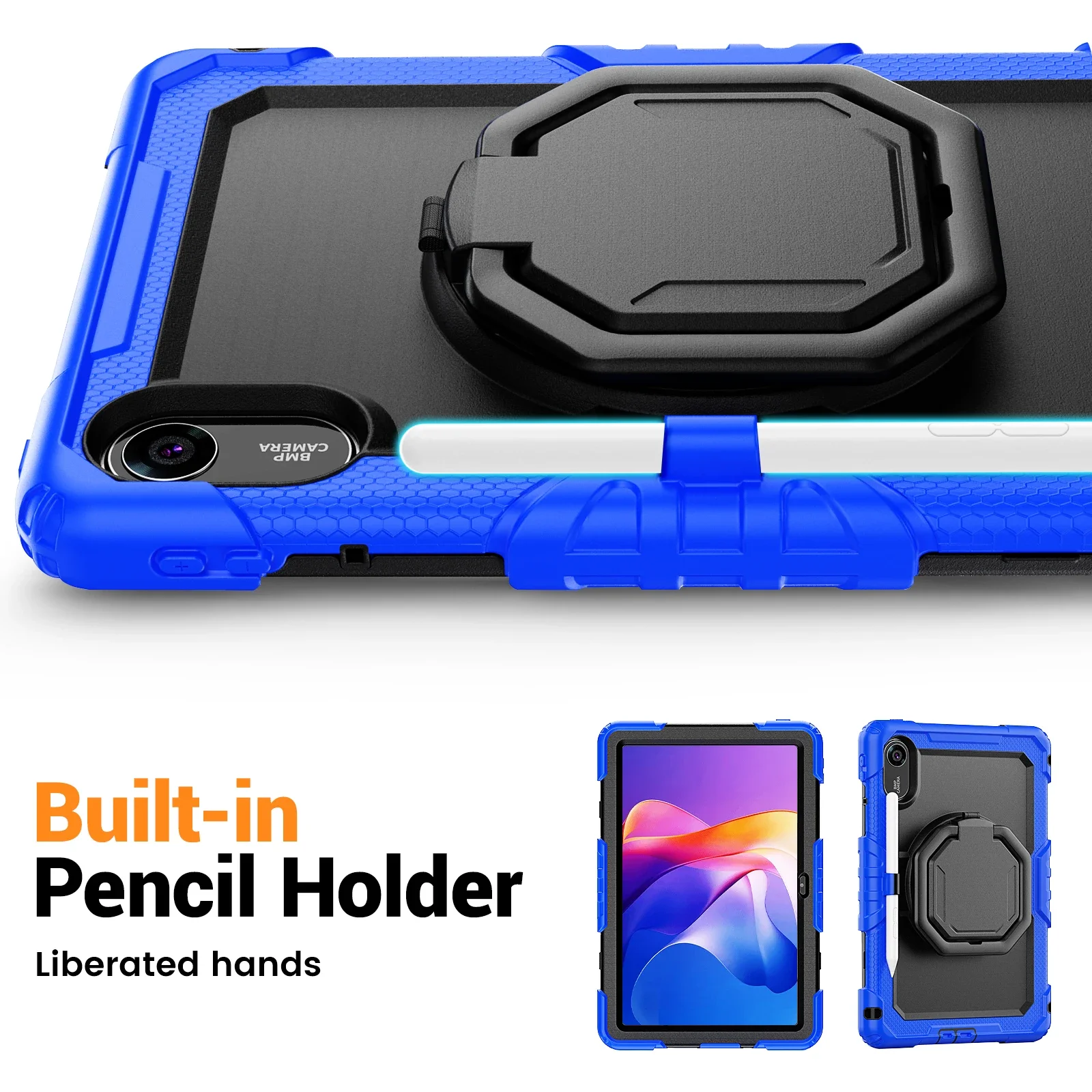360 Rotating Handle Grip Case For Xiaomi Poco Pad C1 Redmi Pad 2 9.7 2026 9.7