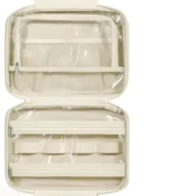 

Travel Hanging Toiletry Bag with Jewelry Section Multiple Storage Compartments Space Saving Design Easy to Hang