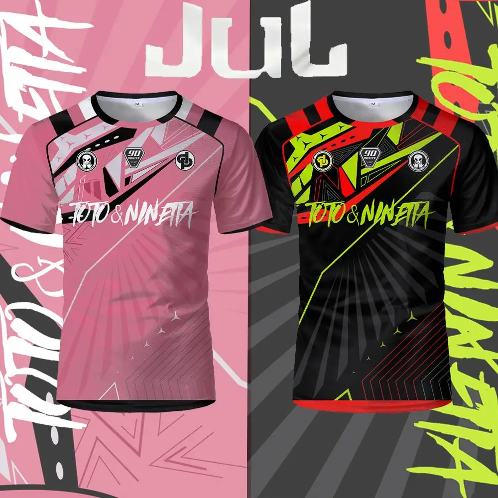 

Hot Sale Maillot JUL Totoninetta T-shirt Outdoor Sports Breathable Quick-drying Jersey Men's And Women's Round Neck Fashion Tops