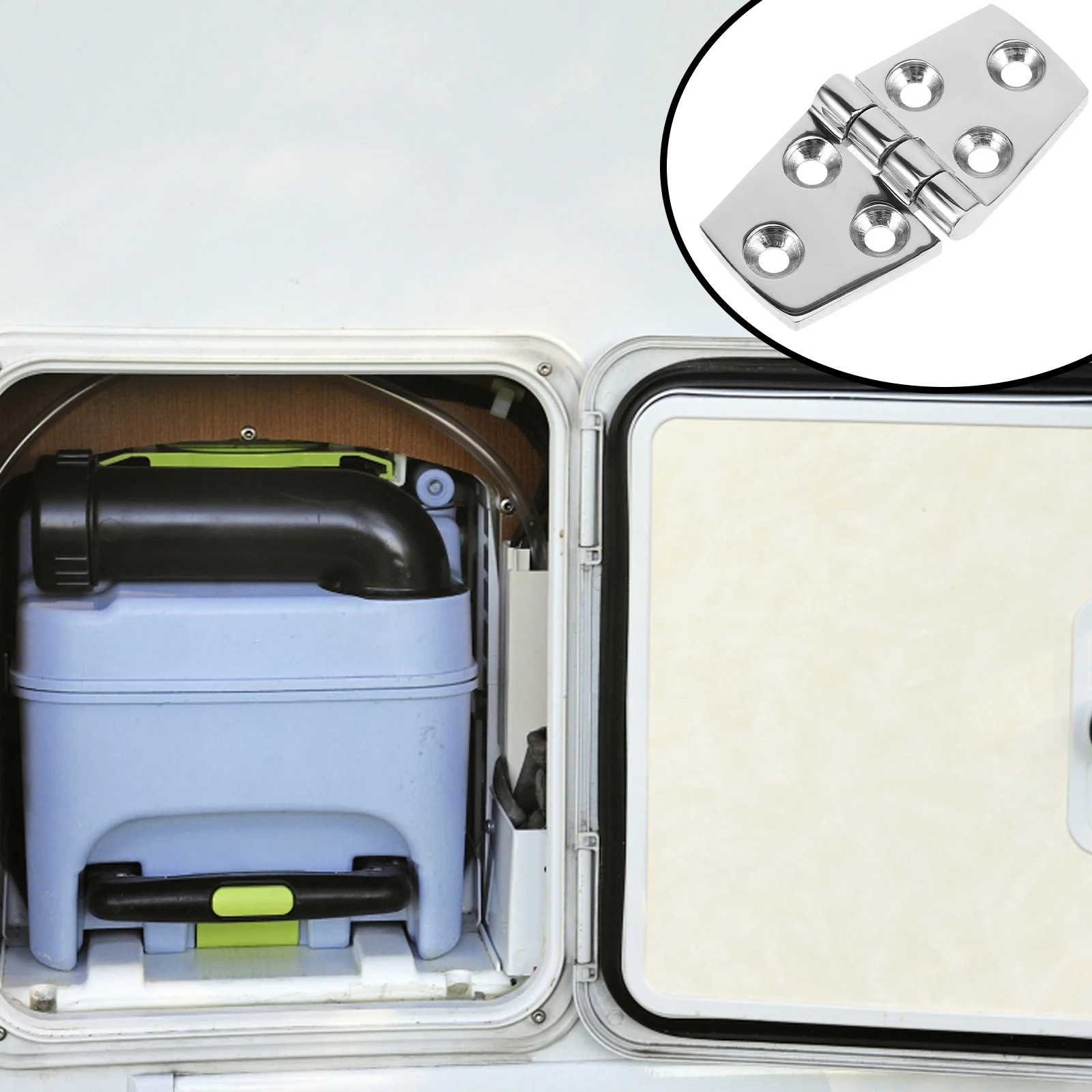 

Stainless Steel Marine Hinge Durable Rv Cabin Cover Door Hinges Camper Travel Trailer Accessories Rv Entry Door Hinge Kit