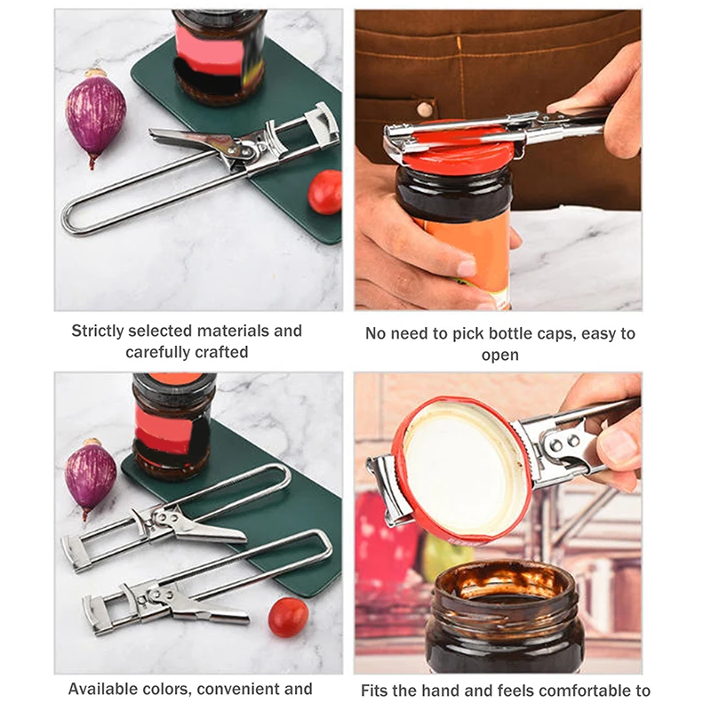 2026 Adjustable Multi Function Labor Saving Bottle Jar Can Opener Kitchen Tool Heavy Duty Easy Grip Accessories view 6
