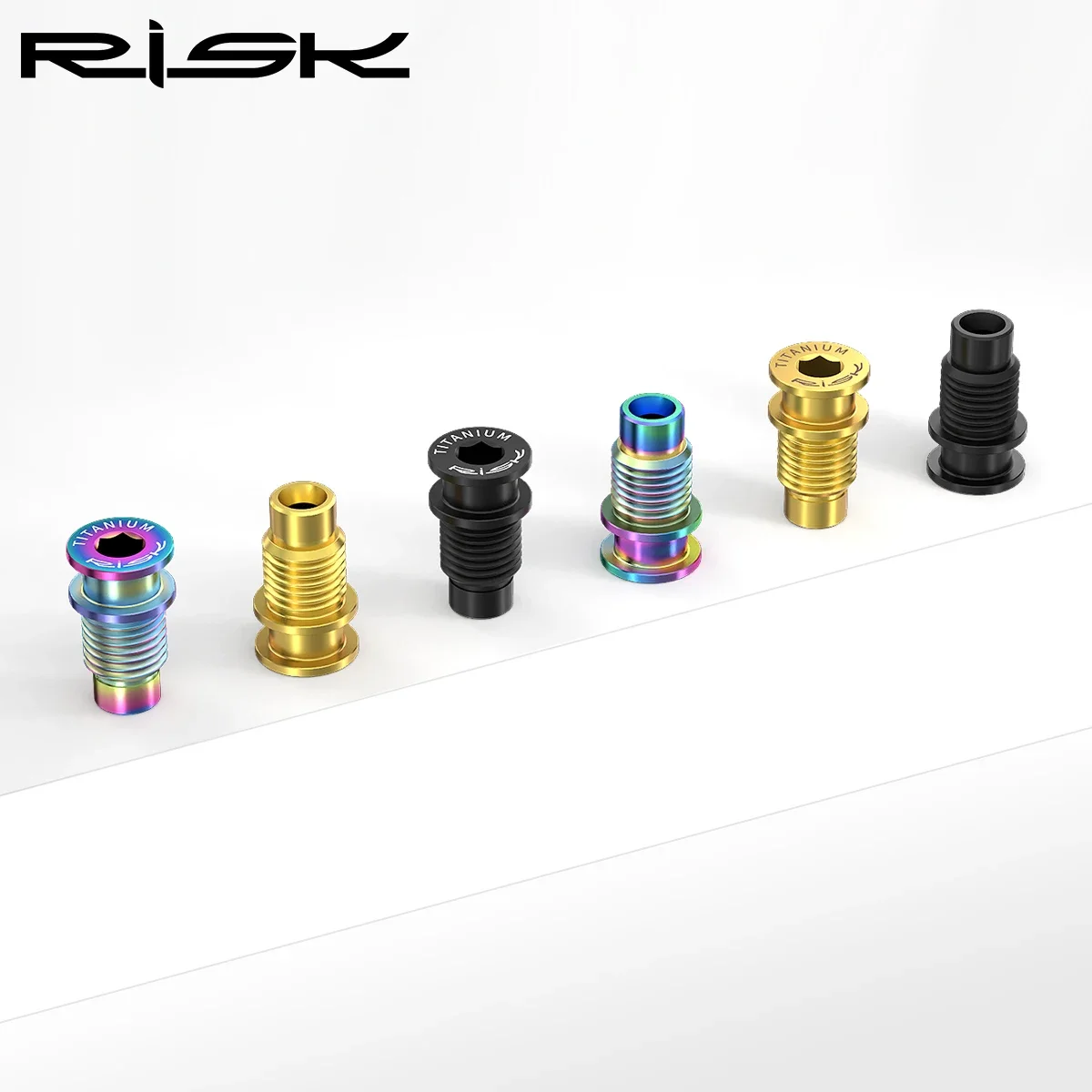 Risk Bike Derailleur Screw,R8000 Rear Derailleur Rotation Shaft Bolt,Titanium Screw Lightweight Hollow Out Design Bicycle Bolt