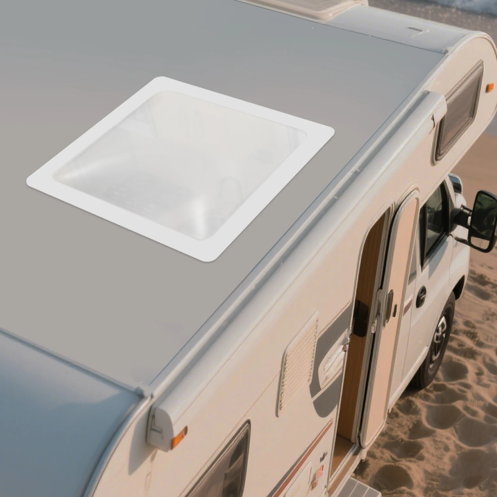 26*26인치 RV 스카이라이트 외부 돔 PC 소재 자외선 차단 캠퍼 지붕용 범용 교체품