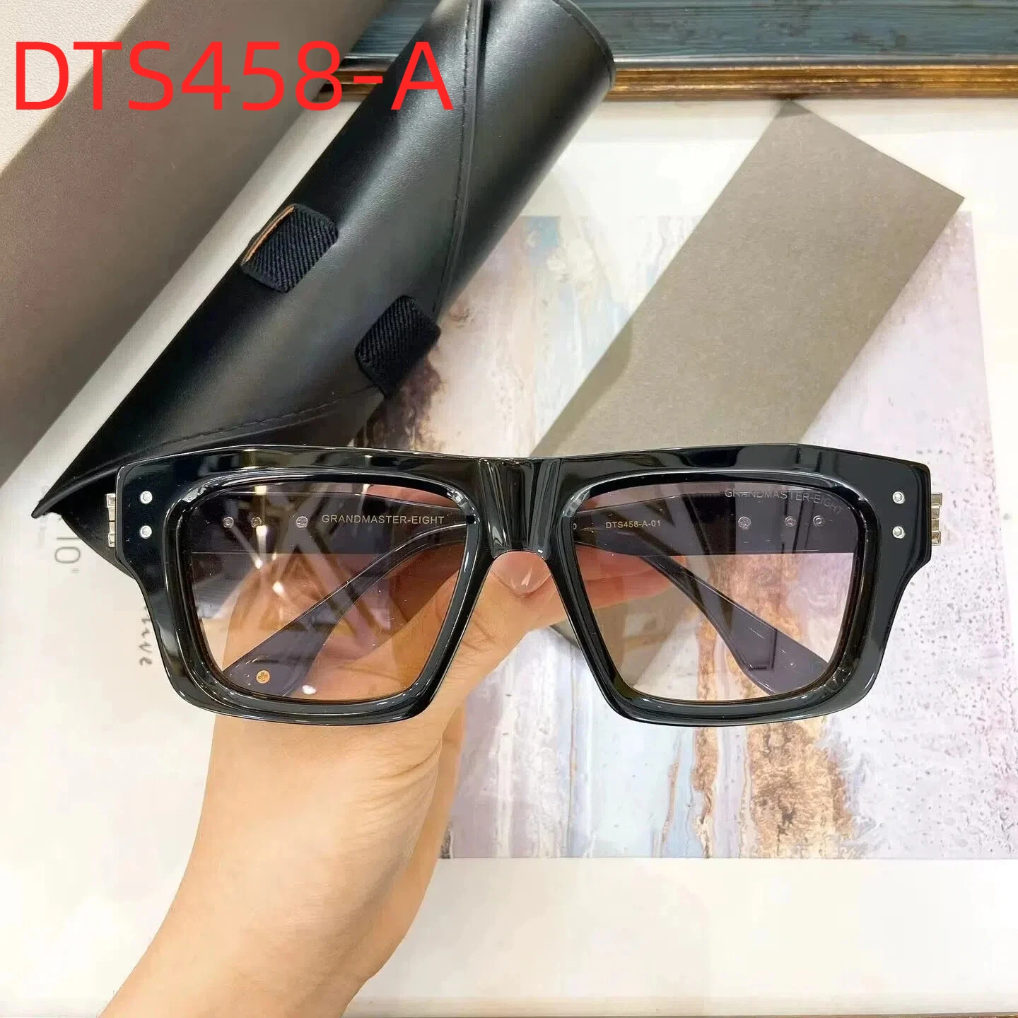 

New DT GRANDMASTER-EIGHT DTS458-A Popularity Polarized Womens Sunglasses Classic Driving Anti-Glare Men's Sun Glasses With Box