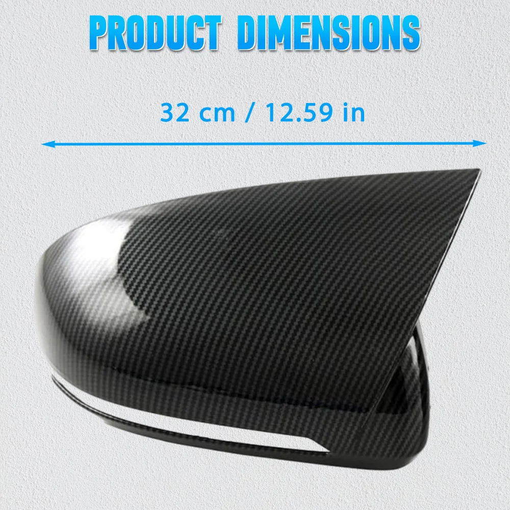 2Pcs Side Rearview Mirror Cap Cover Left Right for BYD Song Plus DM-i EV/ Seal U/ Sealion 6 2021 2022 2023 -2025 Carbon Black - Detail 1
