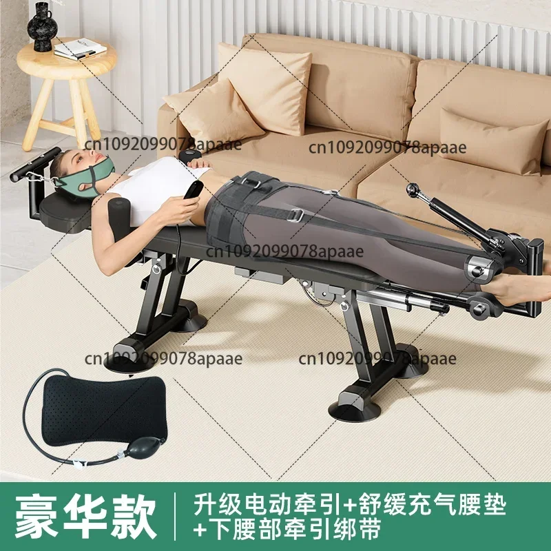 Electric Traction Waist Spine Stretching Automatic Fitness Equipment for Home Use