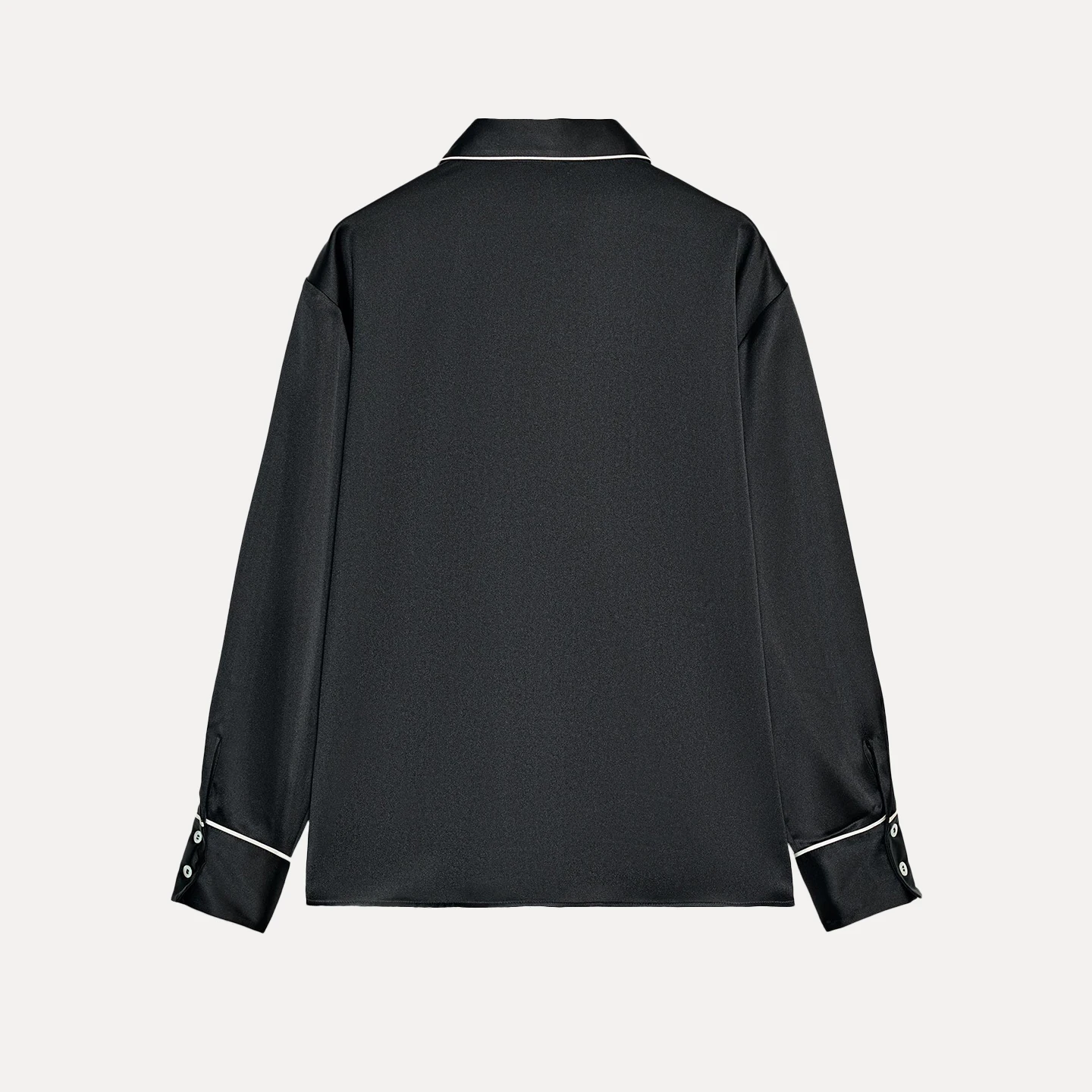 Z Abbigliamento da lavoro da ufficio casual lungo Sve Busin da donna in raso di seta sciolto color irt