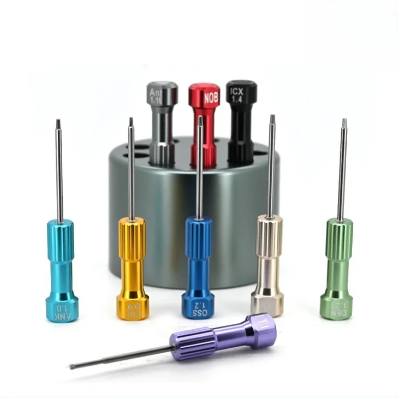 9PCS Dental Technician Screwdriver Kit Compatible with Implant Systems FRI ANK ANT OSS MIS DE