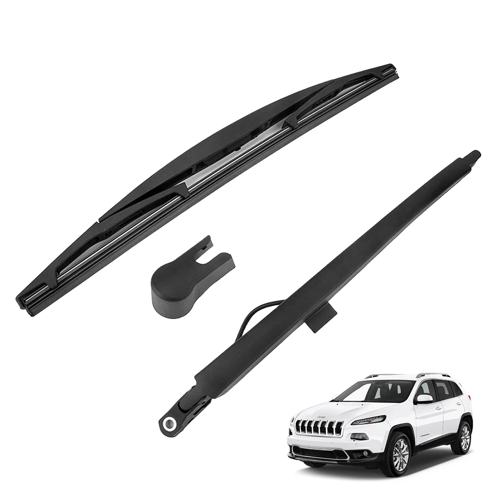 Rear Windscreen Wiper with Blade Back Windscreen Wiper Arm 15277756 15761497 Rubber for Cadillac Escalade Hybrid