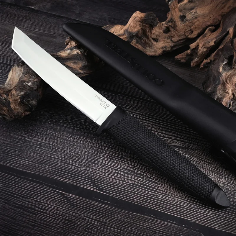 Cold Kobun Survival Fixed self-defense Outdoor Camping Adventure Tactics EDC multi-purpose straight Knife men gift