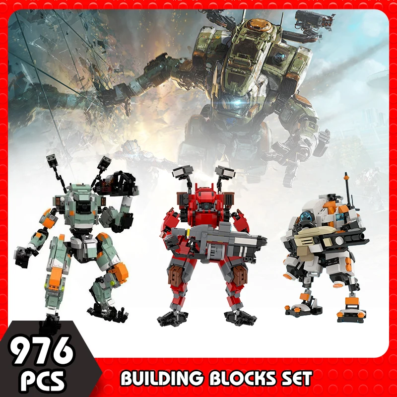 MOC Titanfall 2 Robot Vanguard-class Titan MOB-1316 Building Blocks BT-7274 Action Figure Bricks Mecha Game Model Toy