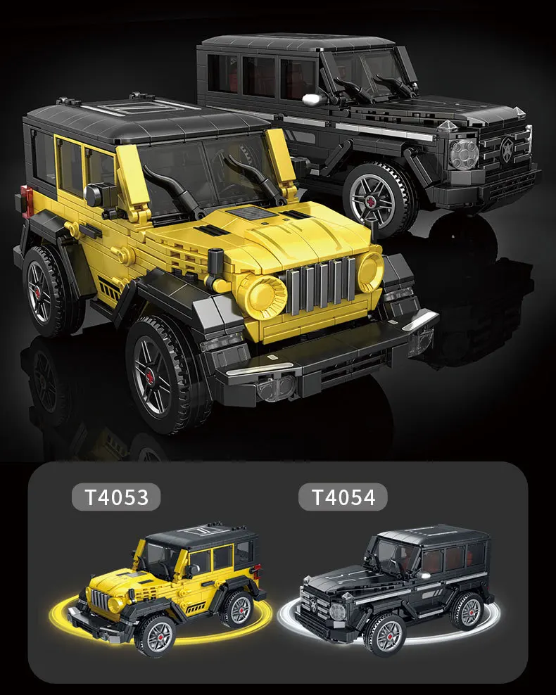 RC SUV CAR MOC SuperCar Land Riover Defender Guardian Off-road Vehicle Building Blocks Technical Toys Bricks For Boys Gifts