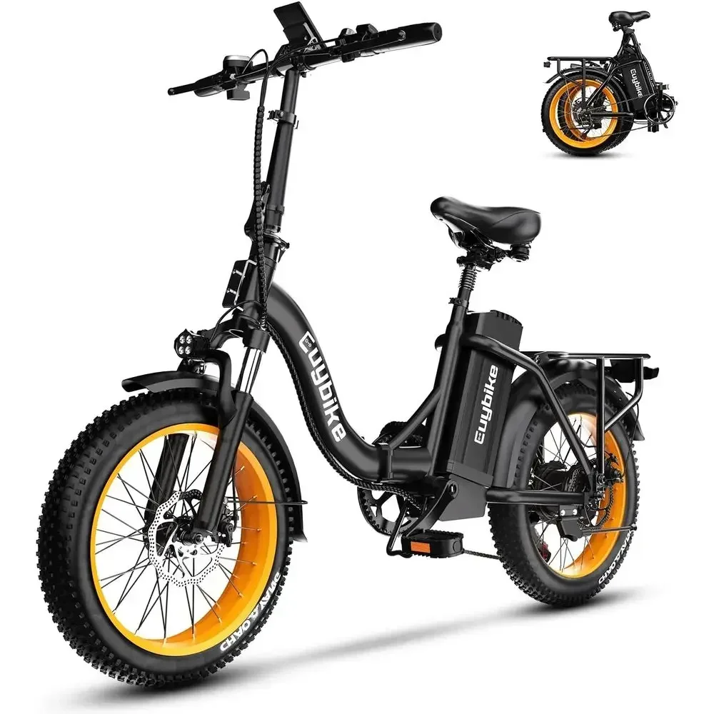 48V 20AH Removable Battery Electric Bike - 1000W Motor, 80-Mile Range, 20 Tires for Adults