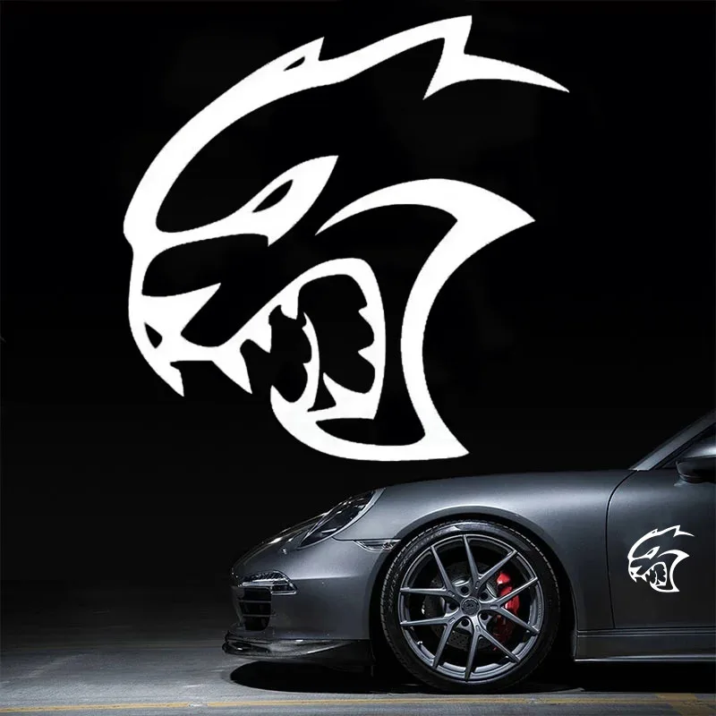 

Personality Hell Cat Head Car Sticker Window Trunk Vinyl Decal for Laptop Bumper Motorcycle Decorative