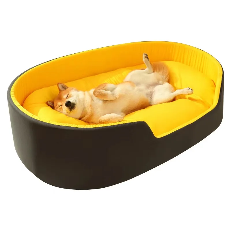 4 Season Large Pet Cat and Dog Bed Warm Comfortable Cat House Soft PP Cotton Nest Dog Basket Mat Autumn and Winter Waterproof