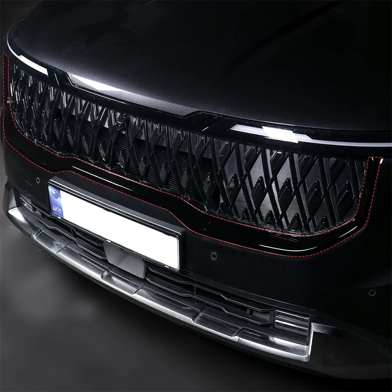For Kia Carnival Sedona KA4 2025 2026 Front grille decorative strip ABS material exterior modification part