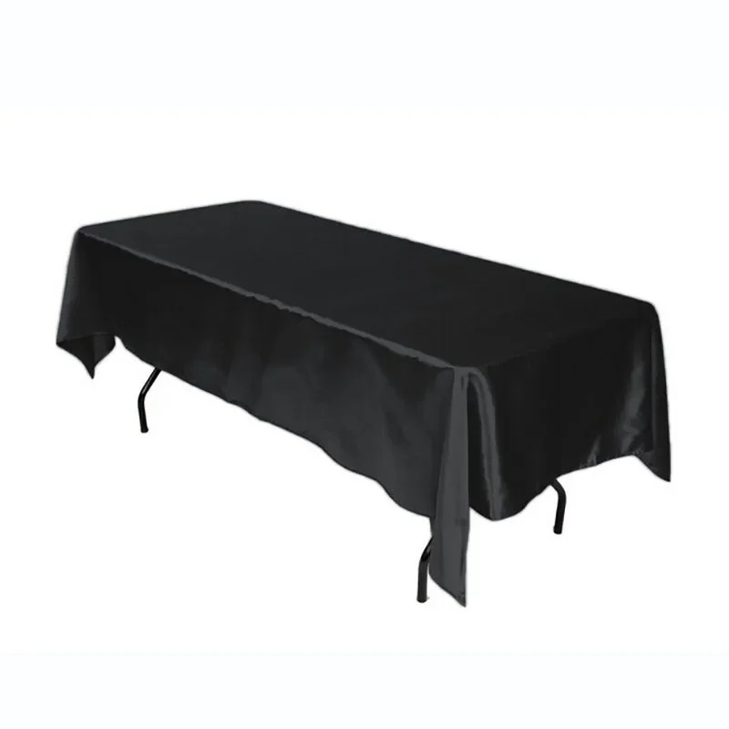 

Elegant Satin Tablecloth for Hotel Banquet and Wedding, Luxurious Rectangle Table Cover Decoration Birthday Party Holiday