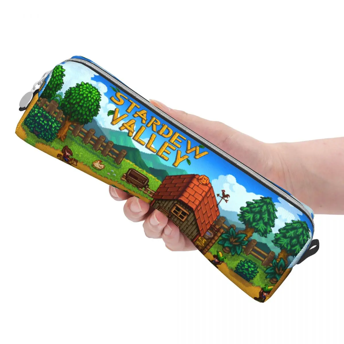 جميل Stardew Valley مقلمة الزراعة RPG لعبة Pencilcases حامل قلم للطلاب حقائب ذات سعة كبيرة الطلاب المدرسة