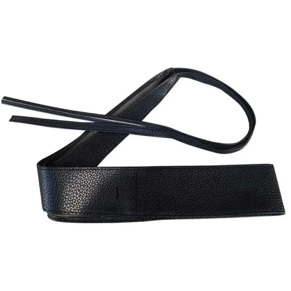 Cintura in pelle slim fit con fiocco di lusso Abito da donna Cummerbands Cintura larga con corsetto