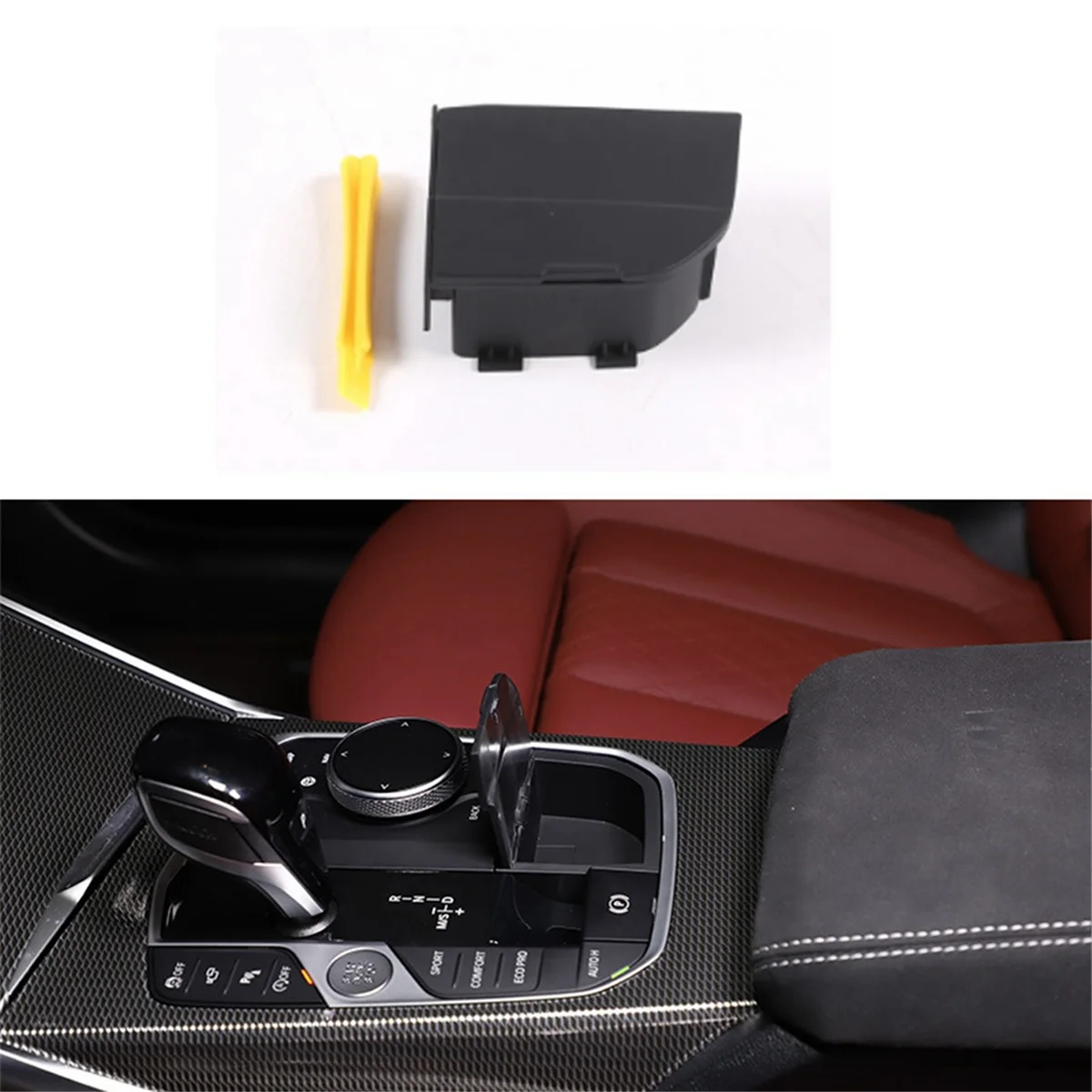 Auto Middle Guard Box Gear Lever Storage Box Suitable for BMW New 3 Series 4 Series X3 X4 X5 X6 Z4 BMW Modification