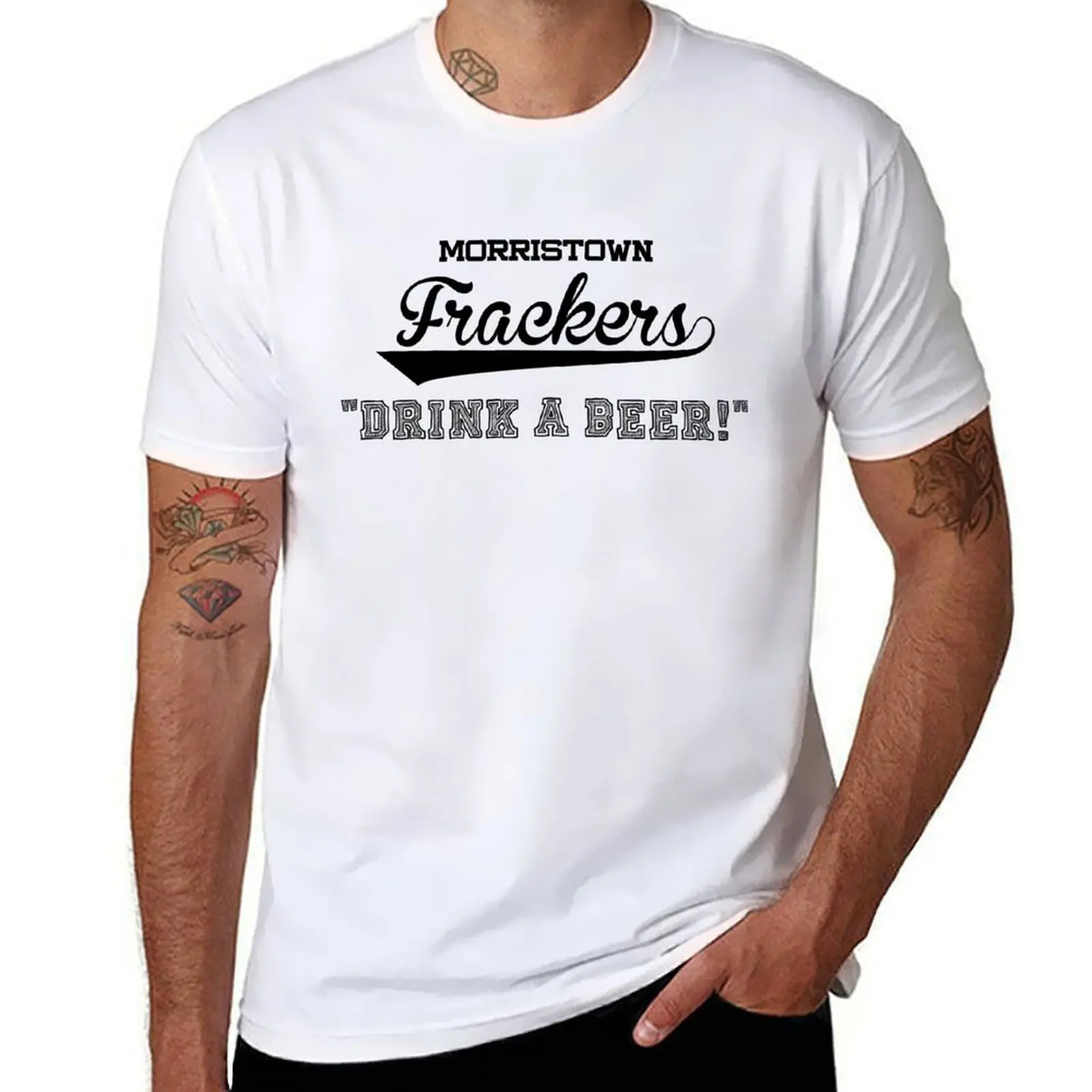 

Morristown Frackers Drink a beer! - Brockmire Shirt T-Shirt man t shirt graphic t shirts for man graphic funny T-Shirt