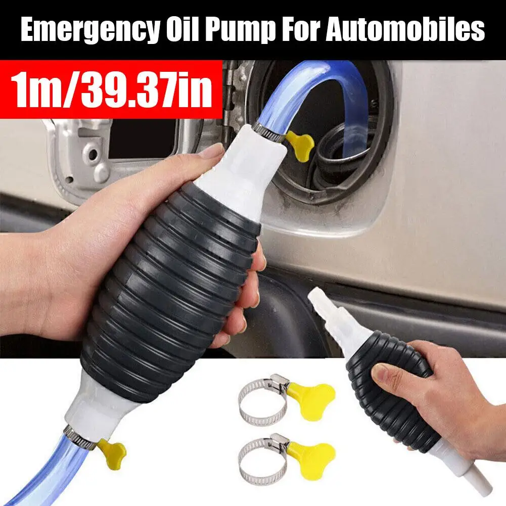 Manual Oil Pump Gasoline Suction Device Fuel Pump Car Saver Diesel Transfer Suction Gasoline Oil Cup Fuel Car Oil Siphon Pu T9H2