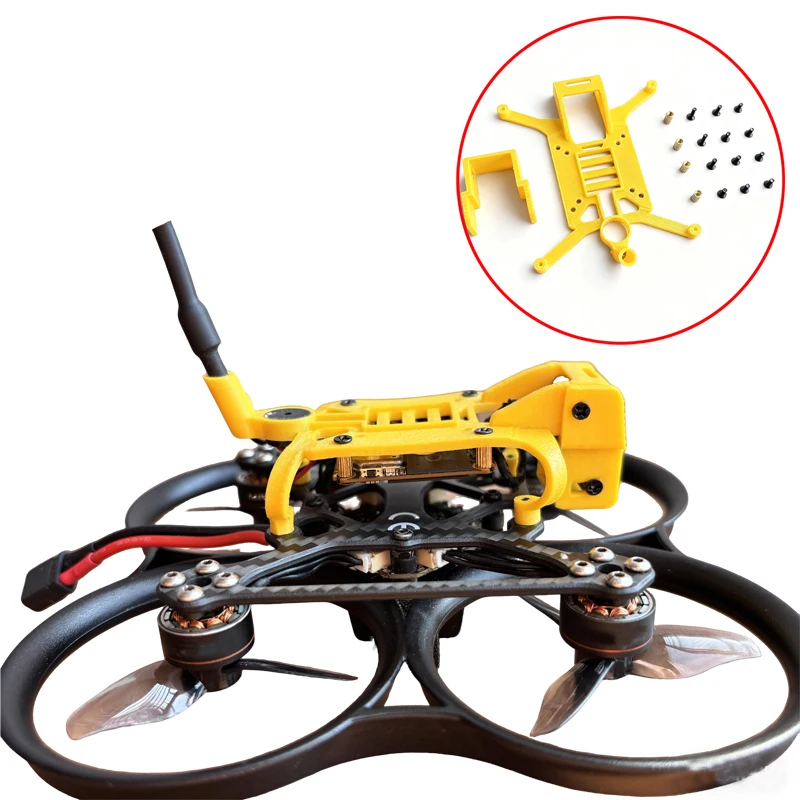 

1 комплект для DJI O4, амортизирующий кронштейн воздушного блока, легкие полые фиксирующие аксессуары для PAVO 20 RC Racing Drone