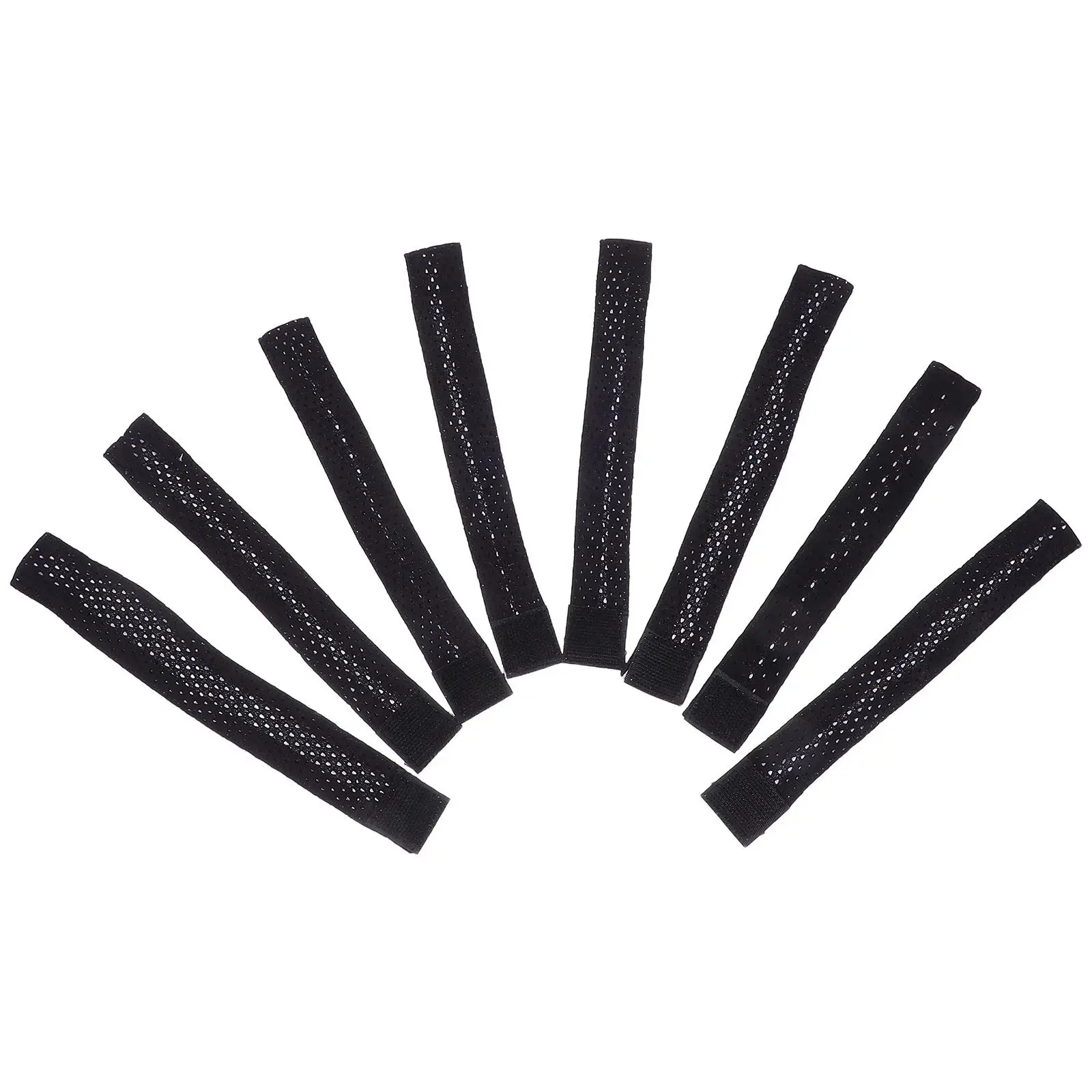 

8 шт. дышащих вязаных повязок на рукава для спортивных рубашек с застежками, регулируемые ремни для баскетбола и тенниса